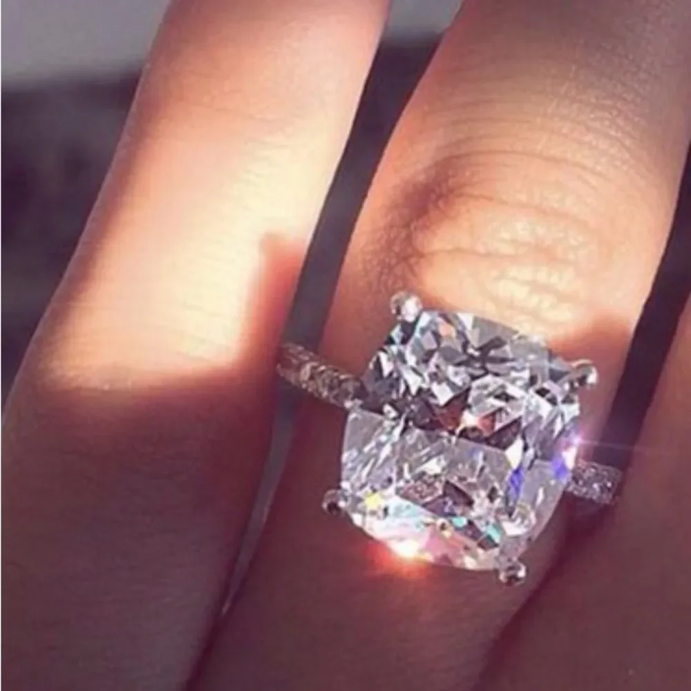 Huge Cubic Zirconia Chunky Cocktail Ring